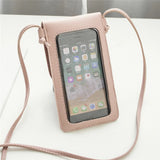Women Clutch Hollow Out Phone Bag Wallets Flap Touch Screen Shoulder Bag