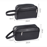 Women Cosmetics Bag Men Handbag PU Leather Phone Wristlet Bag