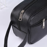 Women Cosmetics Bag Men Handbag PU Leather Phone Wristlet Bag