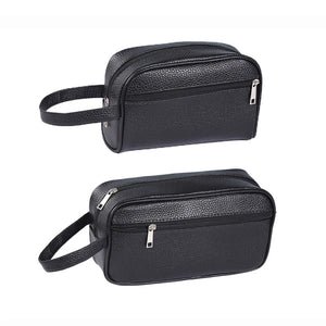 Women Cosmetics Bag Men Handbag PU Leather Phone Wristlet Bag