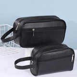 Women Cosmetics Bag Men Handbag PU Leather Phone Wristlet Bag