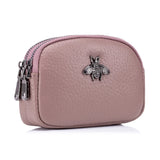 Leather Coin Purse Men Women RFID Blocking Small Change Pocket
