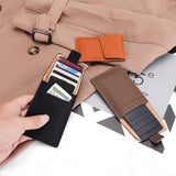 Woman Leather Coin Purse Wallet Mini Zipper Money Clip Bags