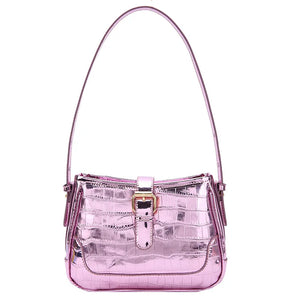 Crocodile Print PU Leather Crossbody Bag Female Tote Handbag Purse