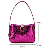 Crocodile Print PU Leather Crossbody Bag Female Tote Handbag Purse