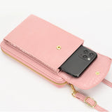 Women Crossbody Bag Large Capacity Double-layer Wallet
