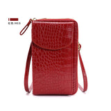 Women Crossbody Bag Large Capacity Double-layer Wallet