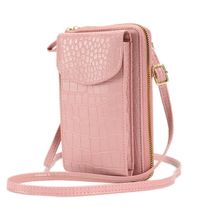Women Crossbody Bag Large Capacity Double-layer Wallet