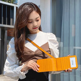 Cow Leather Crossbody Bag Cell Phone Purse For Girl