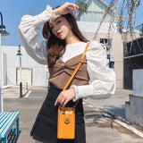Cow Leather Crossbody Bag Cell Phone Purse For Girl