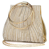 Diamond Rhinestone Clutch Crystal Evening Bag Wedding Purse Party Banquet