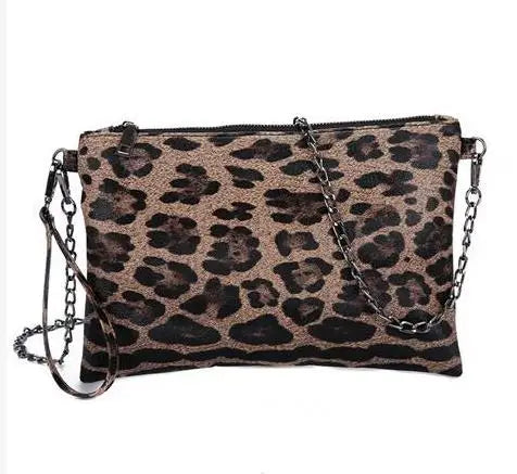 Leopard Evening Bag Wedding Party Shoulder Clutch Purse PT1100
