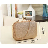 Glittered Evening Clutch Chain Bag for Party Wedding