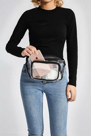 Clear Jelly Messenger Bag Waist Fanny Pack Belt Bag