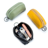 Leather Keychain Organizer Pouch Men Women Key Holder
