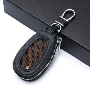 Key Wallet Car Key Holder Leather Housekeeper Multifunctional Zipper