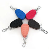 Cow Leather Double Layer Zipper Key Wallet
