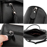 Small Leather Handbag Cross Body Messenger Bag for Women