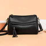 Small Leather Handbag for Women, Cross Body Pillow Messenger Bag