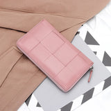 Large Capacity Leather Long Wallet with Zipper Handbag