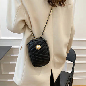 Causal PU Leather Small Phone Bag All-match Mini Crossbody Shoulder Bag