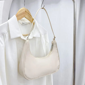 Women Nylon Shoulder Bag Tote Casual Solid Handbag