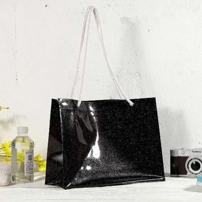 Women PVC Shoulder Bags Casual Female Beach Bags Shopping Bag