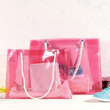 Women PVC Shoulder Bags Casual Female Beach Bags Shopping Bag