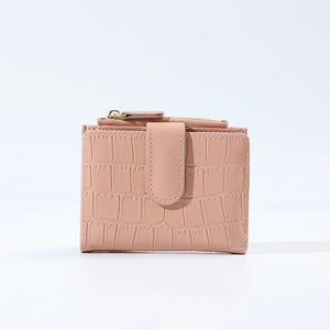 Women's PU Leather Money Bag Short Wallet Credit Card Holder