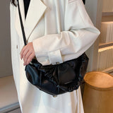 Vintage Leather Shoulder Bag, Women's Handbag