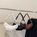 Vintage Leather Shoulder Bag, Women's Handbag