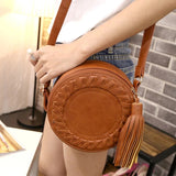 Casual Shoulder Bag with Tassel - Funny Ladies Bag