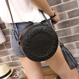 Casual Shoulder Bag with Tassel - Funny Ladies Bag