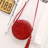 Casual Shoulder Bag with Tassel - Funny Ladies Bag