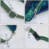 Sequins Waist Bag Laser Fanny Pack Plaid Shoulder Crossbody Chest Bum Bag