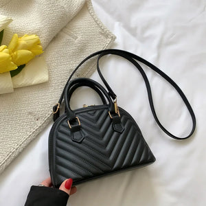 Vintage Leather Clutch Purse Chain Crossbody Bag