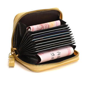 Women's Short Purse Small Coin Bag Stone Pattern Organ Card Bag