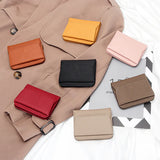 Women's Short Leather Wallet Multi-function Coin Purse