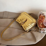 Leather Stone Pattern Shoulder Bag Square Handbag Crossbody Tote Messenger