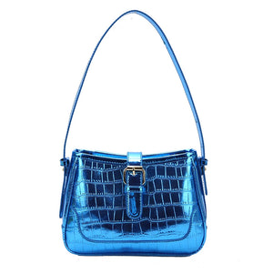 Leather Stone Pattern Shoulder Bag Square Handbag Crossbody Tote Messenger
