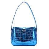 Leather Stone Pattern Shoulder Bag Square Handbag Crossbody Tote Messenger