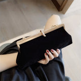 Velvet Party Clutch Purse Wedding Evening Bag Chain Bag