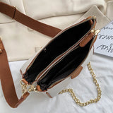 Women Small Shoulder Bag PU Leather Three in One Handbags Crossbody Bag