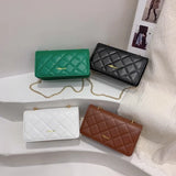 Woman Small Square Bag PU Leather Messenger Casual Multifunction