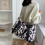 Cow Pattern Women's Travel Bag Shoulder Tote Gym Luggage