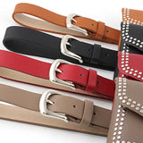 Vintage Rivet Waist Belt Bag Phone Pocket PU Leather Lady Fanny Pack