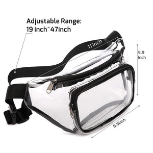 Clear Stadium Approved Waist Bag Waterproof Fanny Pack Adjustable