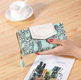 RFID Family Long Wallet Leather Paris