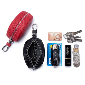 Leather Woman Key Wallet with Car Key Holders
