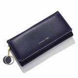 Women's PU Leather Clutch Money Phone Bag Wallet